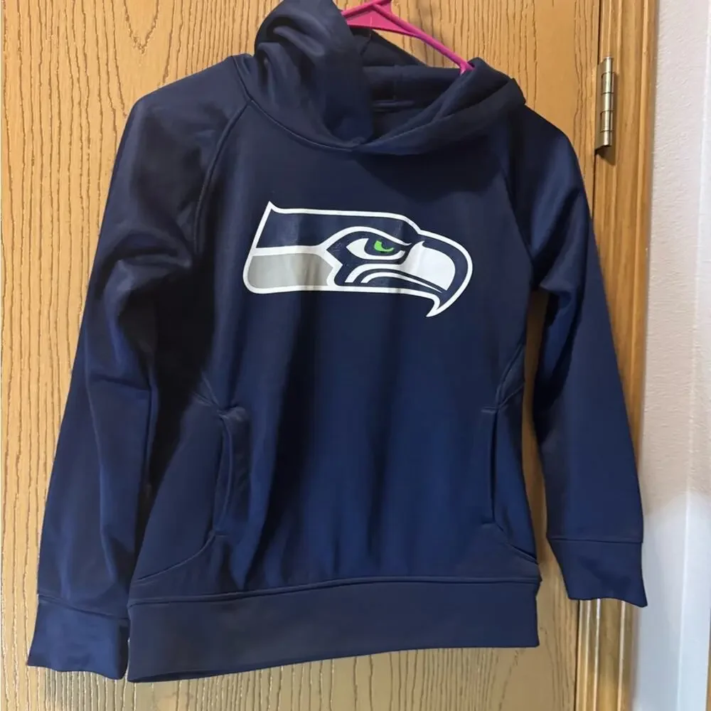 Seattle Seahawks Kids Navy Hoodie Size Youth ❤️
